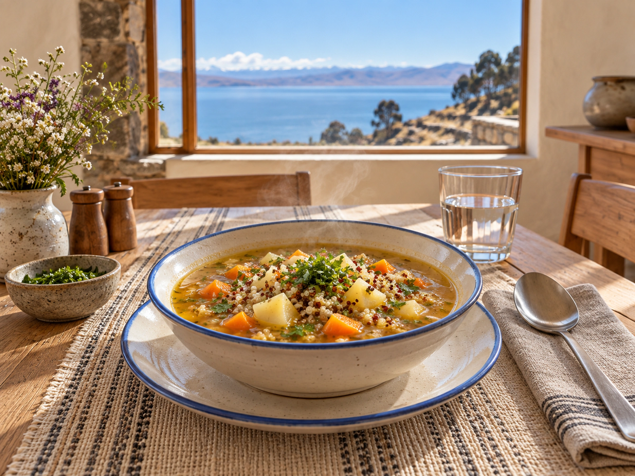 Quinoa and vegetable soup