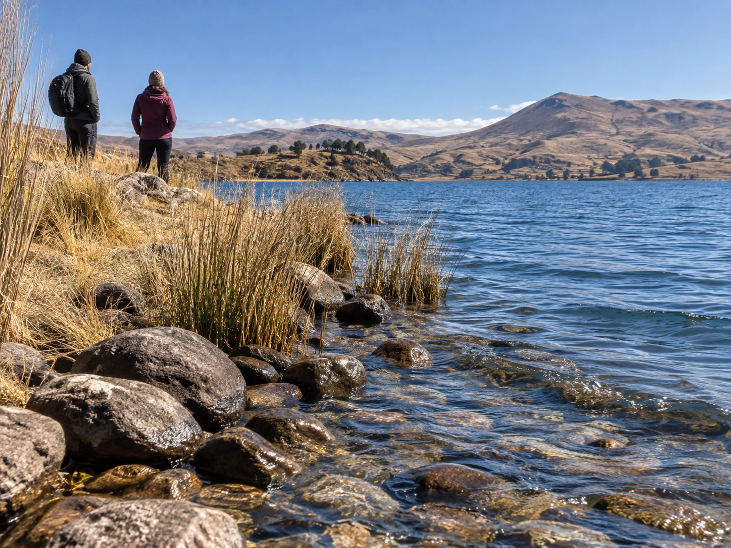 Shores of Lake Titicaca