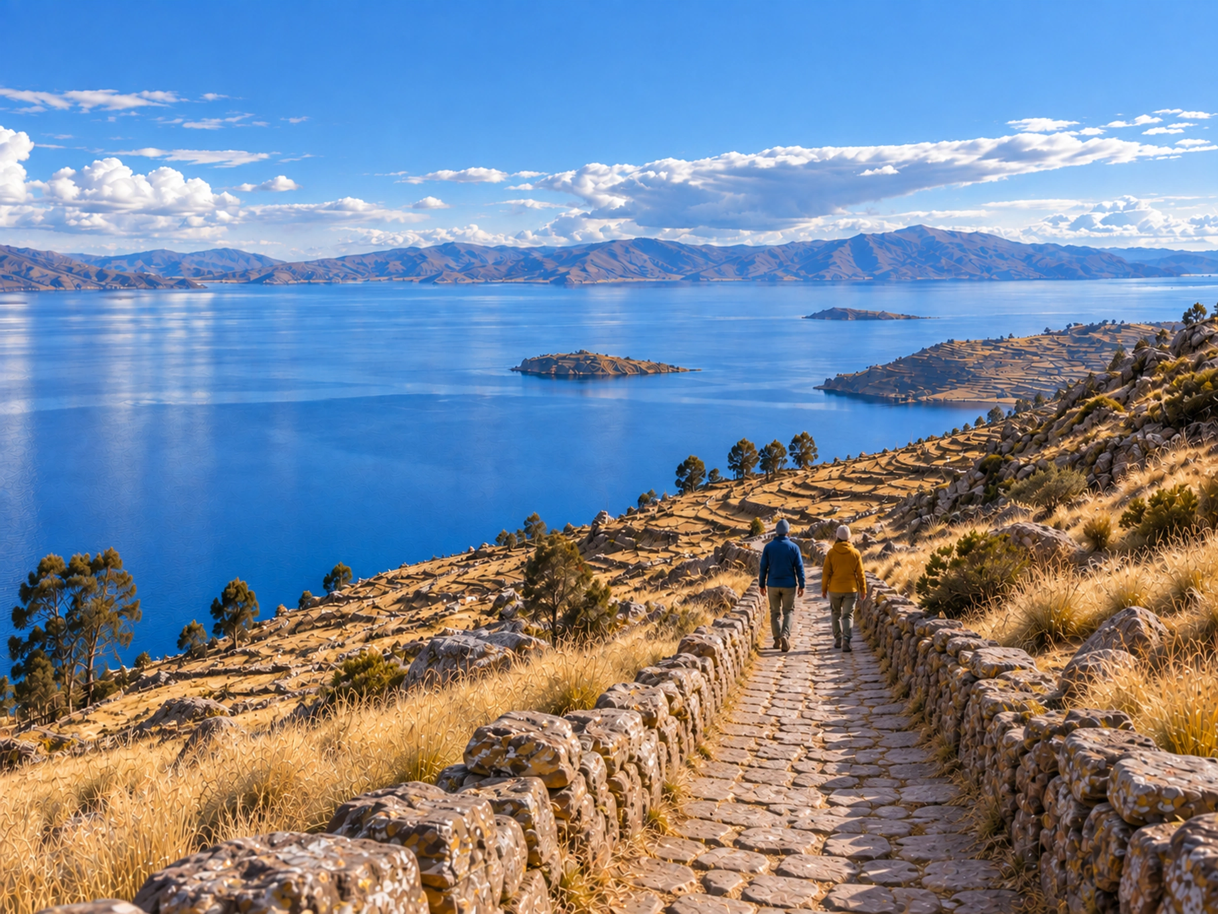 Taquile, senderos y horizonte