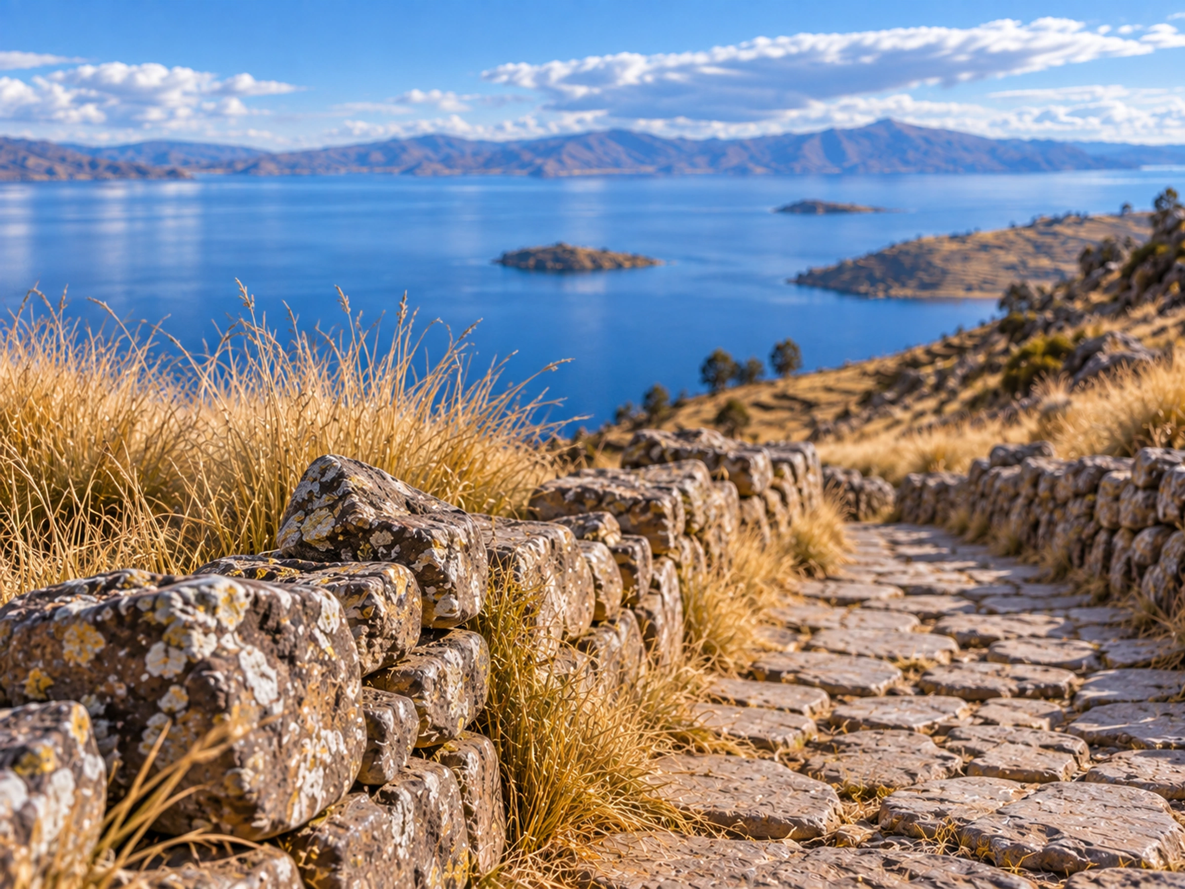 Taquile, senderos y horizonte