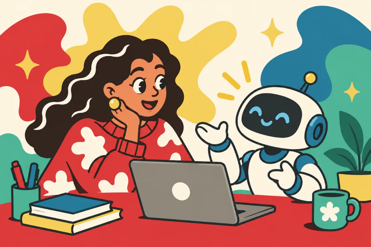 Ilustración: un texto desordenado se convierte en párrafos ordenados