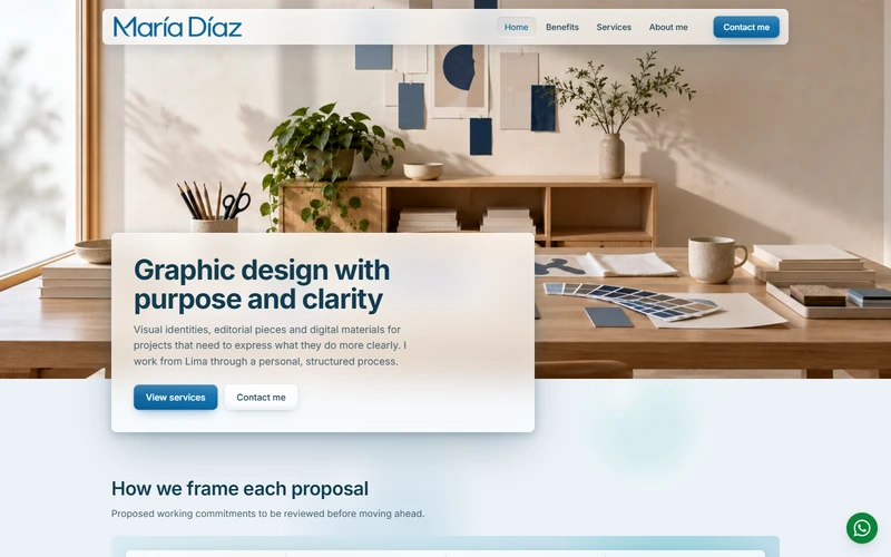 Preview of Landing page Aero Glass