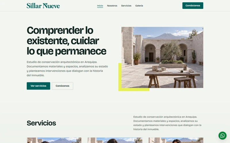 Vista previa de Web informativa Editorial