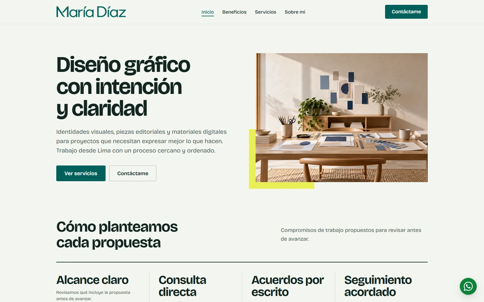 Vista previa de Landing page Editorial