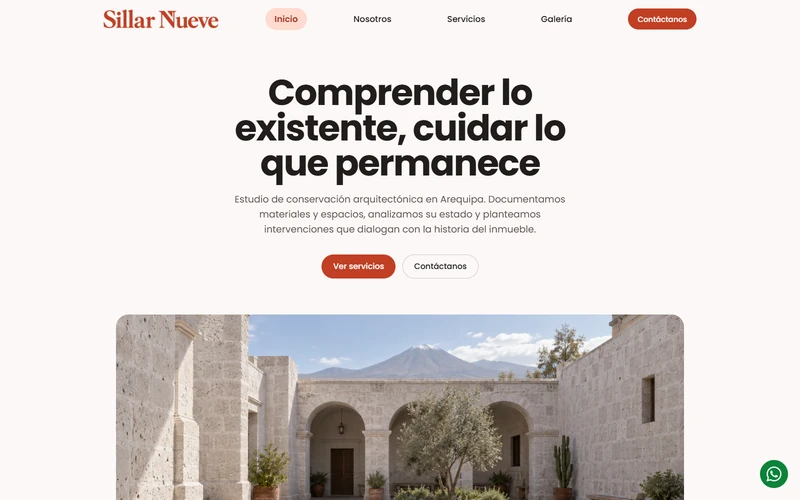 Vista previa de Web informativa Minimal